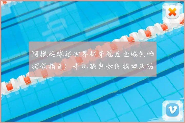 阿根廷球迷世界杯夺冠后全城失物招领指南:手机钱包如何找回及防丢攻略
